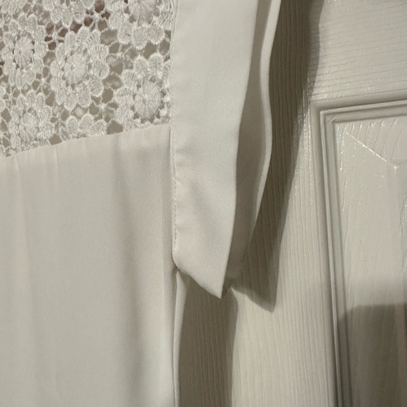 Sheer White Blouse Size Small - Picture 4 of 6